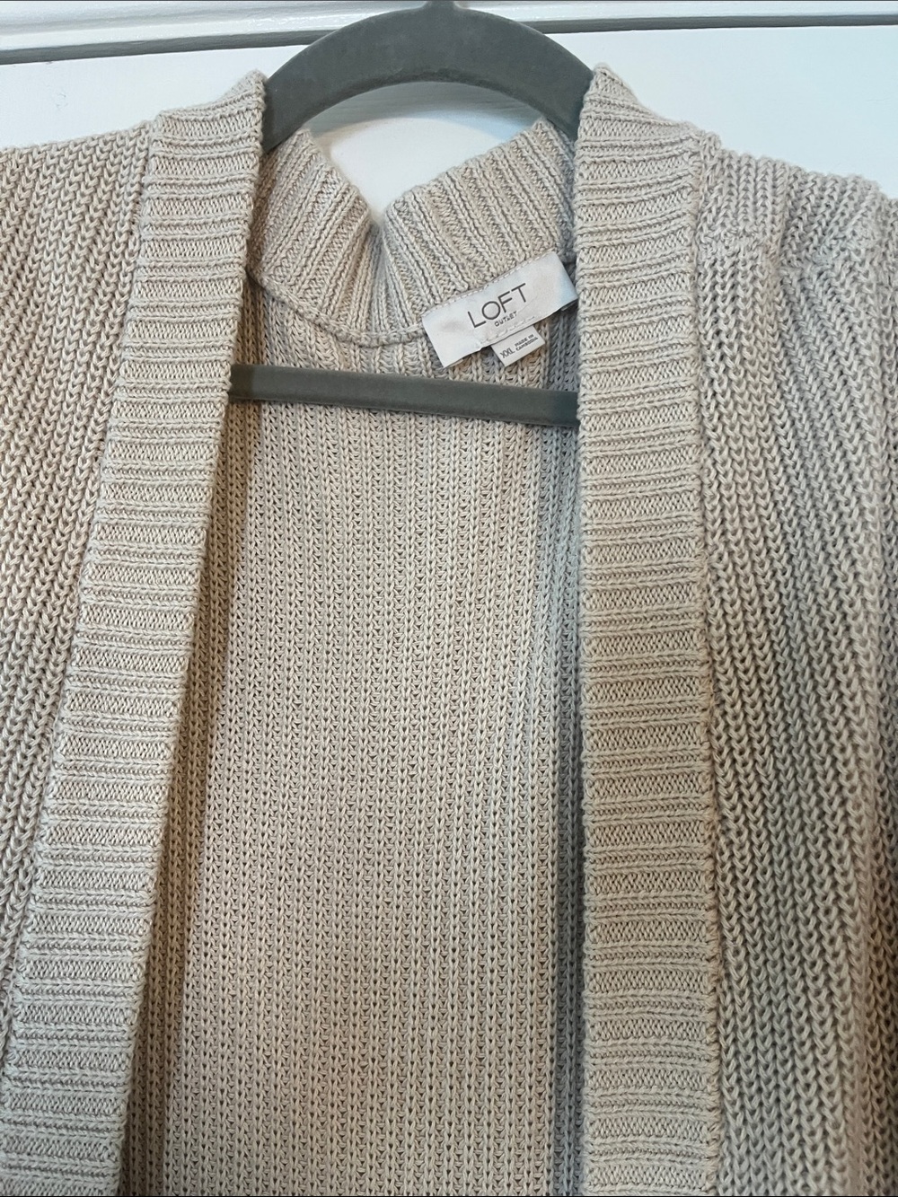 2 Piece 100% Cotton LOFT Knit Sweater Shrug Set - Picture 2 of 6